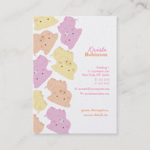 Peu de carte de visite de motif de Piggies du