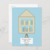 Peu de carte postale de coutume de bibliothèque (Devant / Derrière)