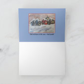 Peu de Chambre rouge dans la carte d'art de neige (Intérieur)