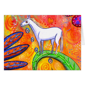 Peu de cheval de magie blanche