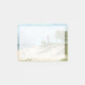 Peu de notes de post-it de phare de sable de point (Devant)
