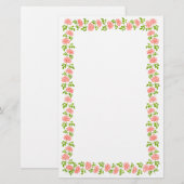 Peu de papeterie anglaise de roses de thé (Devant / Derrière)