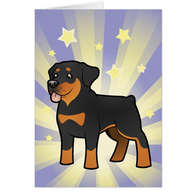 Peu de rottweiler d'étoile (Devant)
