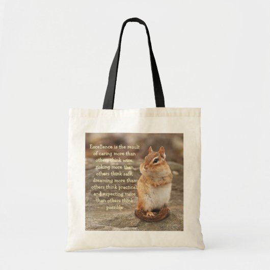 Peu de sac fourre - tout à citation d'excellence (Devant)