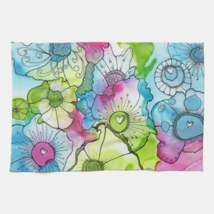 Peu de serviette de cuisine de coeur