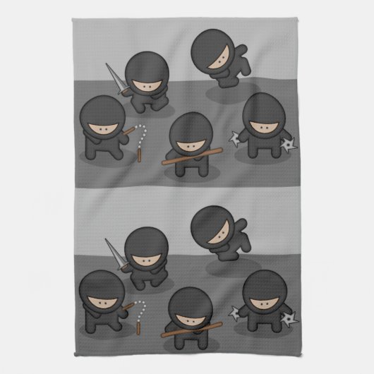 Peu de serviettes de cuisine de Ninjas (Vertical)