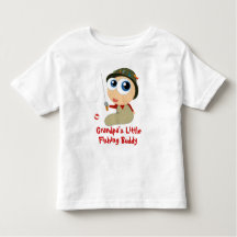 Peu de T-shirt d'ami de la pêche du grand-papa