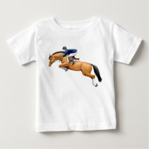 Peu de T-shirt de nourrisson de cheval de pullover