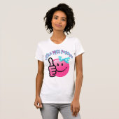 peu de T-shirt de positif de coup manqué (Devant entier)