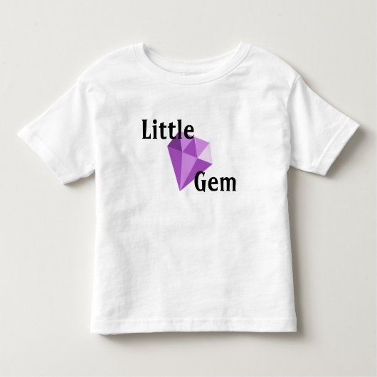 Peu de T-shirt pourpre d'enfant en bas âge de (Devant)