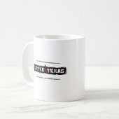 Peu de tasse du Texas "le Texas béni par Dieu" (Devant gauche)