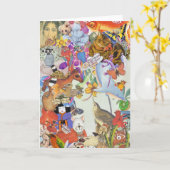 Peu et carte de voeux du collage 2 de plombs (Fleur jaune)