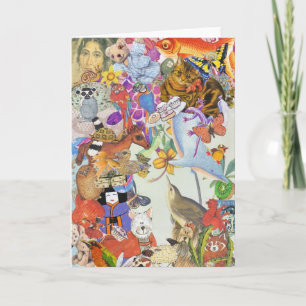 Peu et carte de voeux du collage 2 de plombs