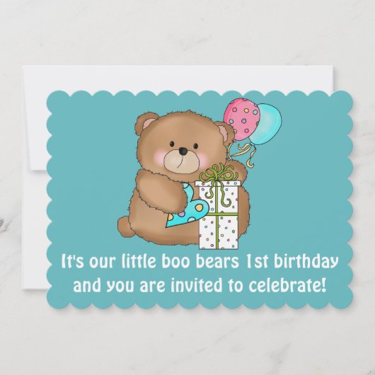 Peu huent la ?ère invitation de fête (Devant)
