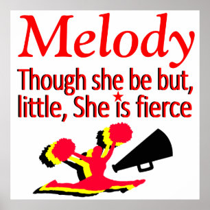 PEU MAIS FIERCE PERSONNALISÉ CHEERLEADING POSTER