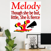 PEU MAIS FIERCE PERSONNALISÉ CHEERLEADING POSTER (Bureau à domicile)