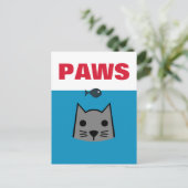 Peugen, kat briefkaart (Staand voorkant)