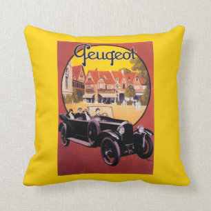 Peugeot-autopromotieposter Kussen