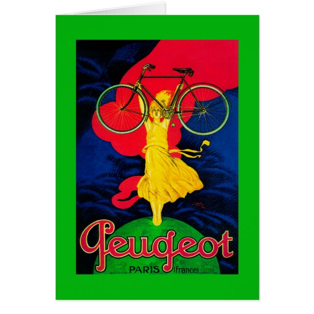 Peugeot Bicyclette Poster VintageEurope (Devant)