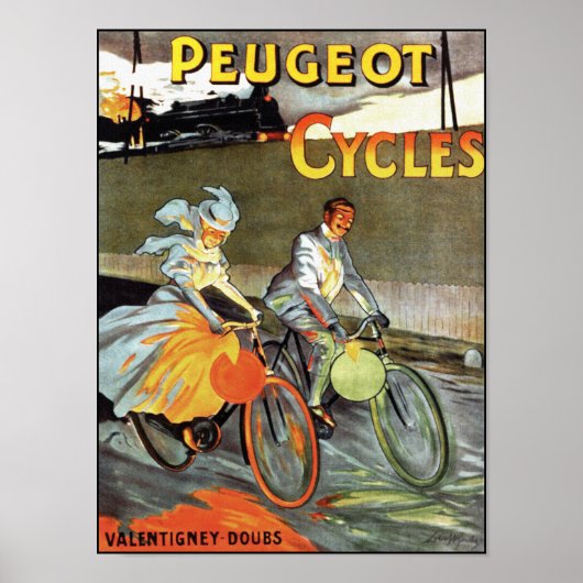 Peugeot-fietsen -  fietsenPoster Poster (Voorkant)