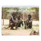PEUPLE D'ETHIOPIE Calendrier Mur (Protection)