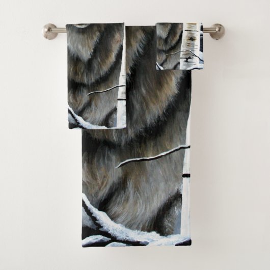 Peupliers de peupliers de loup de bois Alpha (En situation)