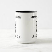 Peut Contenir De L'Alcool Combo Mug - Drôle (Centre)