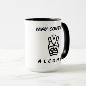 Peut Contenir De L'Alcool Combo Mug - Drôle (Devant droit)