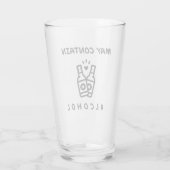 Peut contenir de l'alcool Verre de pint – Drôle de (Dos)