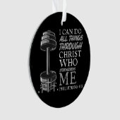 Peut Faire Tout Weightlifter Gym Bible chrétienne (devant)