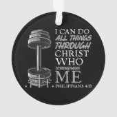 Peut Faire Tout Weightlifter Gym Bible chrétienne (dos)