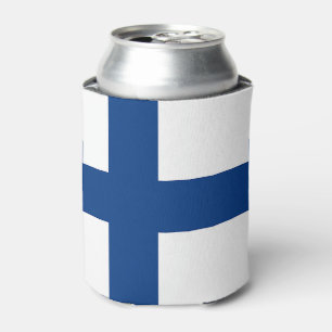 Peut le glacière avec le drapeau de la Finlande