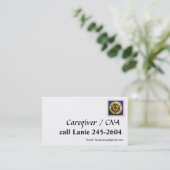 PEUT le modèle de carte de visite (Debout devant)