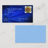 PEUT le modèle de carte de visite (Devant / Derrière)