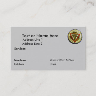 PEUT le modèle de carte de visite