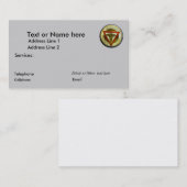 PEUT le modèle de carte de visite (Devant / Derrière)