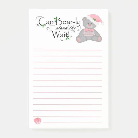 Peut l'Ours-LY attendent la note de post-it de (Devant)