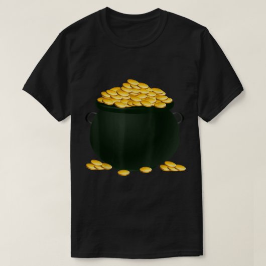 Peut van goudkostuum t-shirt (Design voorkant)