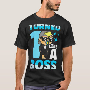 Peuter 1e verjaardag jongen meisje 1 jaar als een t-shirt