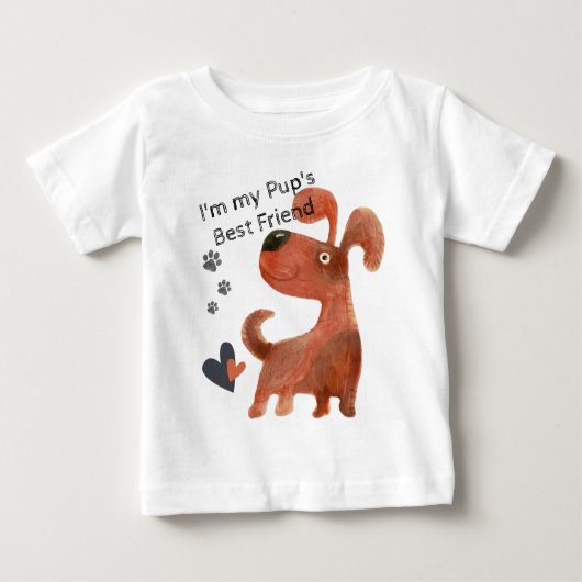Peuter Baby Schattige Puppy T-shirt (Voorkant)