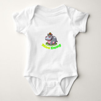 Peuter bodysuit met Moo Deng