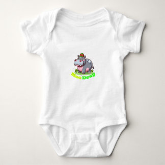 Peuter bodysuit met Moo Deng