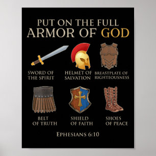 Peuter Boy Armour van God Brother Son Mannen Kind Poster