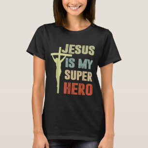 Peuter Jesus is mijn superheld Christelijk Godszoo T-shirt