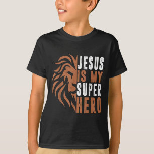 Peuter Jesus is mijn superheld Christelijk Godszoo T-shirt