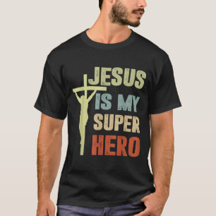 Peuter Jesus is mijn superheld Christelijk Godszoo T-shirt