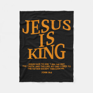 Peuter Jongen Jezus Is Koning Camo Christelijke Go Fleece Deken