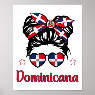 Peuter Meisje Dominicaanse Republiek-shirt Vlag Hi Poster