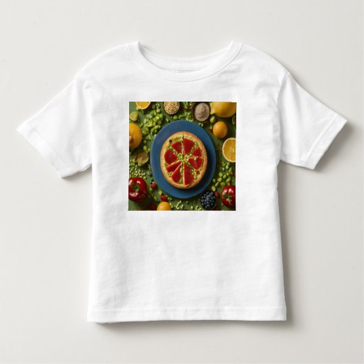 Peuter met eten kinder shirts (Voorkant)