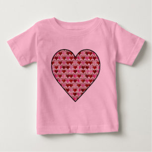 Peuter Roze Harten T-shirt